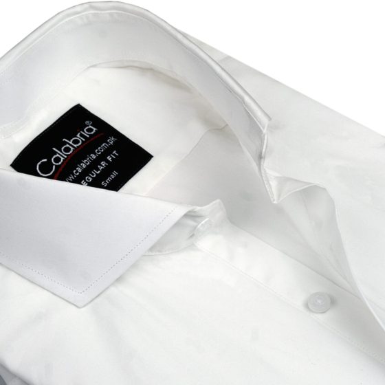 Compact WHITE Cotton Shirt CLB-SBW111