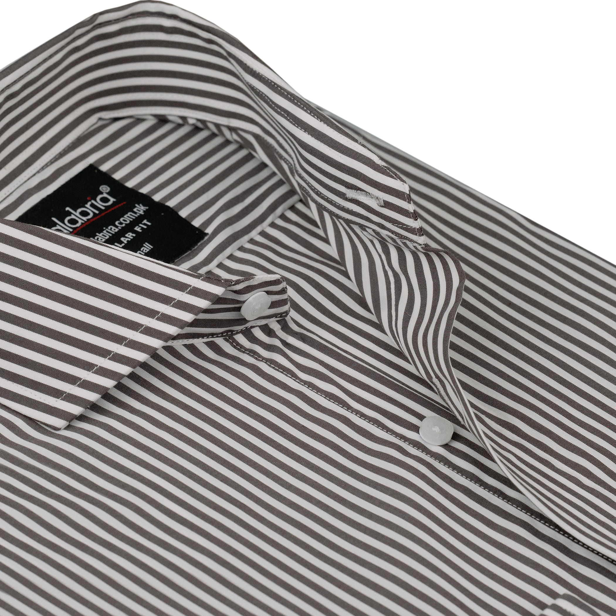 Mocha brown Stripe Italian Formal Shirt CLB-ITF4089