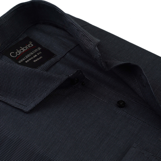 Midnight Black Italian Cotton Shirt CLB-MAL4428