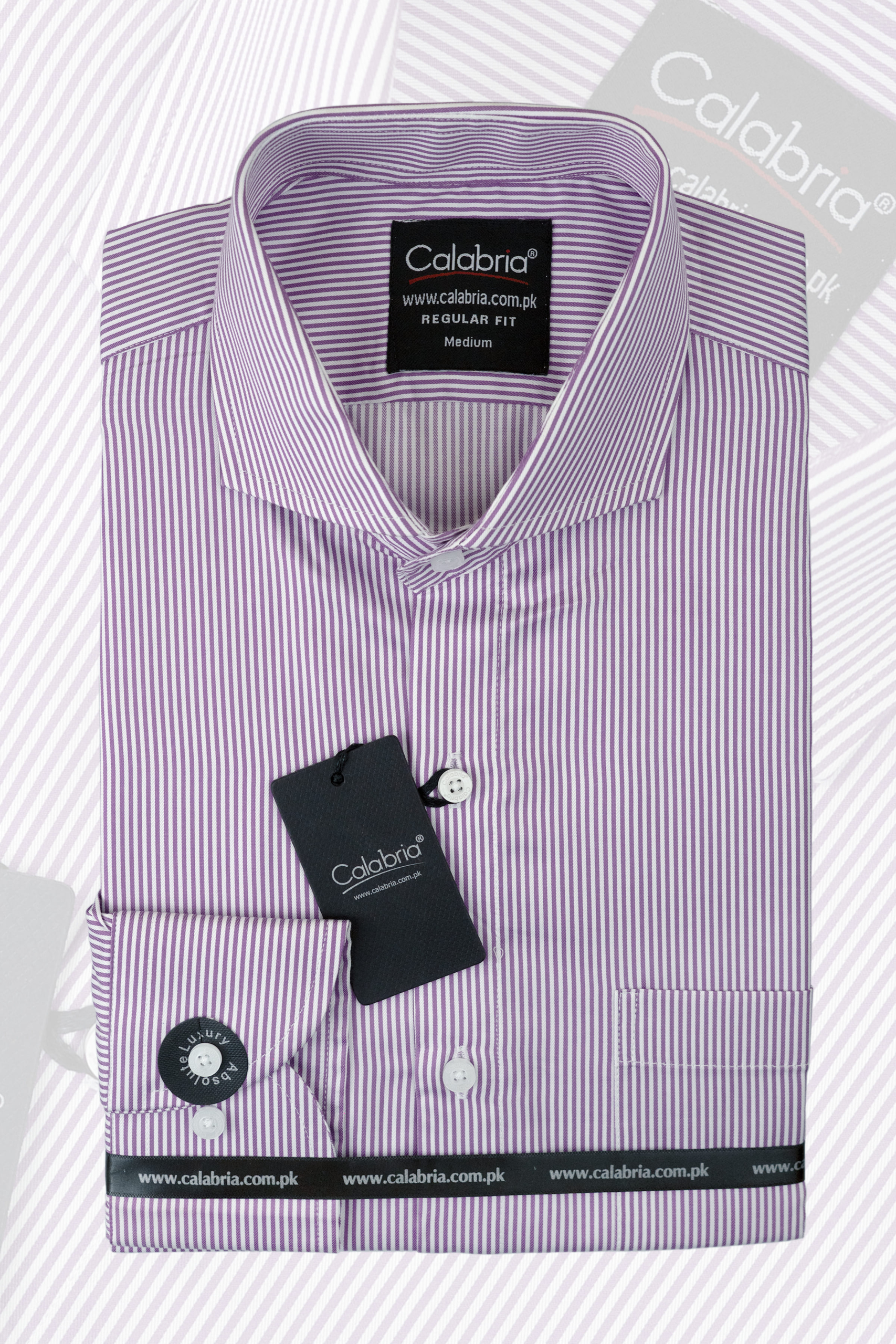Soft Italian Cotton Twill Lavender Fine Stripe CLB-SNO5145 2 Soft Italian Cotton Twill Lavender Fine Stripe CLB-SNO5145 - Image 2
